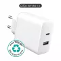 Carregador para dispositivos móveis eSTUFF ES637031 smartphone branco AC carregamento rápido interior