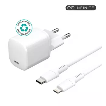 Carregador de dispositivos móveis eSTUFF ES637500 12V USB Type-C 1,5 m branco