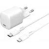 Carregador de dispositivos móveis eSTUFF ES637500 12V USB Type-C 1,5 m branco