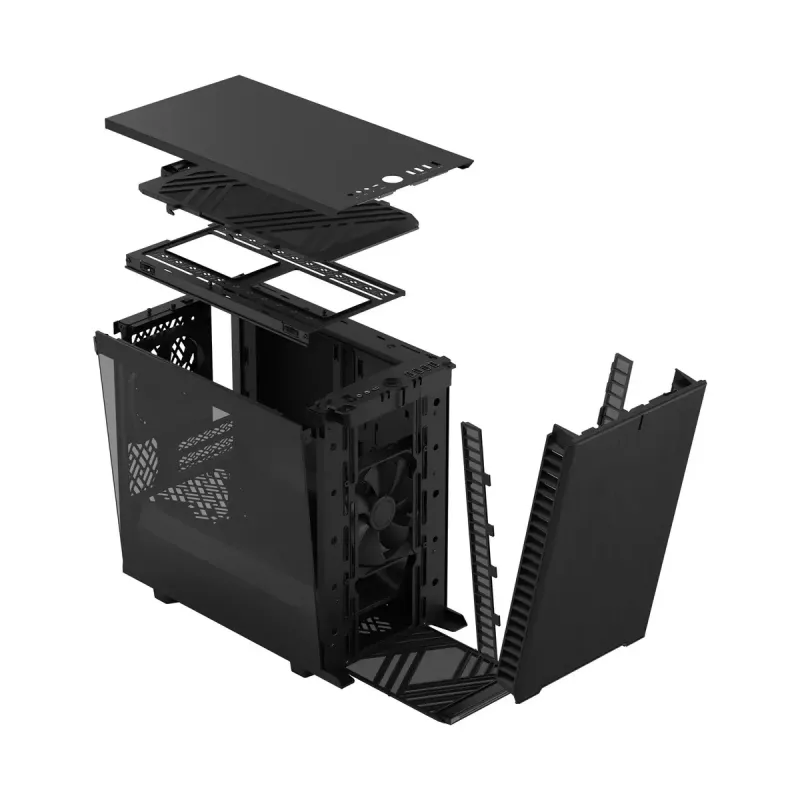 Caixa Fractal Design Define 7 Nano Black TG Light Tint, torre Mini-DTX