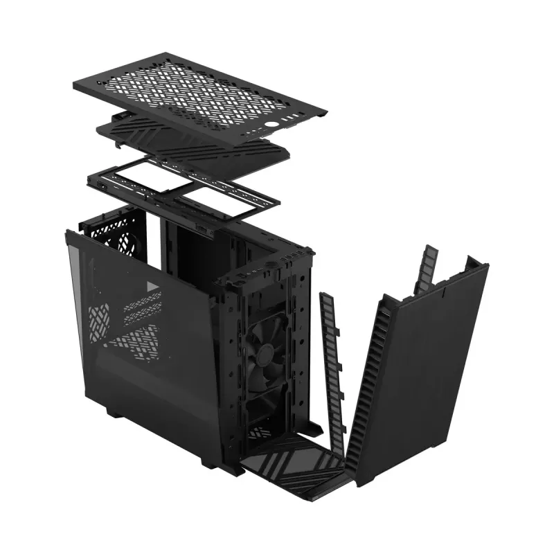 Caixa Fractal Design Define 7 Nano Black TG Light Tint, torre Mini-DTX