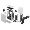 Fractal Design Meshify 2 Compact FD-C-MES2C-05 caixa ATX Mid Tower, janela de vidro temperado transparente, sem fonte de alimentação, branca
