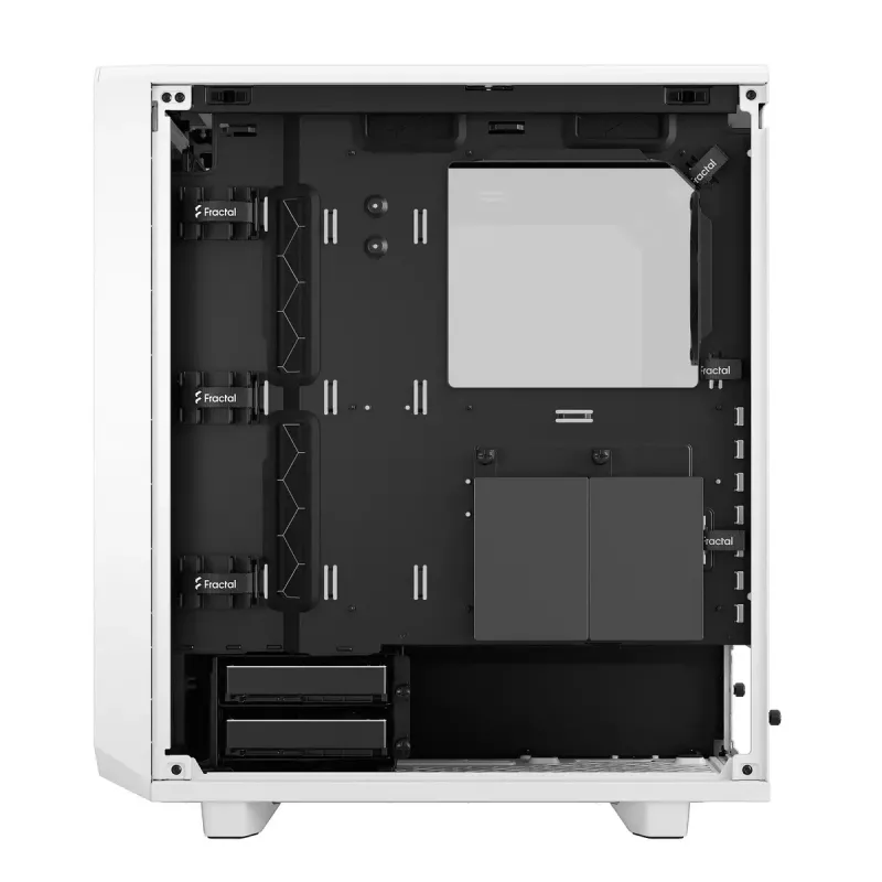 Fractal Design Meshify 2 Compact FD-C-MES2C-05 caixa ATX Mid Tower, janela de vidro temperado transparente, sem fonte de alimentação, branca