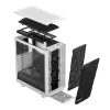 Fractal Design Meshify 2 Compact FD-C-MES2C-05 caixa ATX Mid Tower, janela de vidro temperado transparente, sem fonte de alimentação, branca