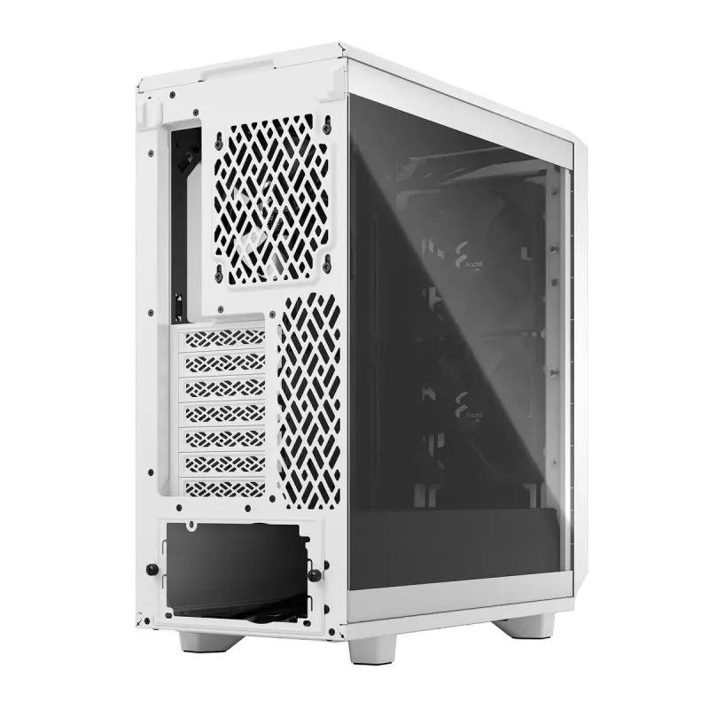 Fractal Design Meshify 2 Compact FD-C-MES2C-05 caixa ATX Mid Tower, janela de vidro temperado transparente, sem fonte de alimentação, branca