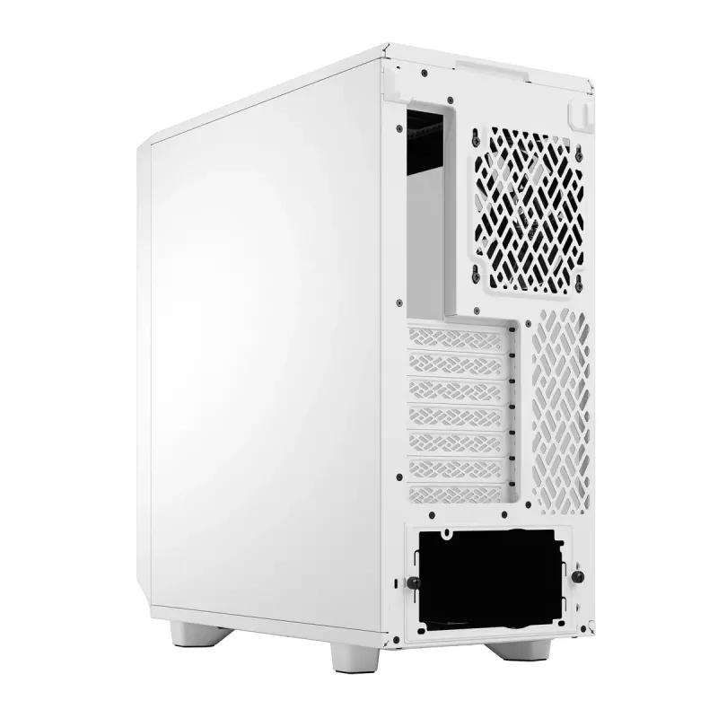 Fractal Design Meshify 2 Compact FD-C-MES2C-05 caixa ATX Mid Tower, janela de vidro temperado transparente, sem fonte de alimentação, branca