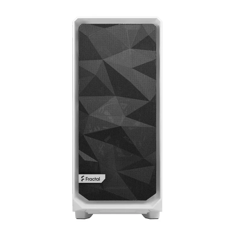 Fractal Design Meshify 2 Compact FD-C-MES2C-05 caixa ATX Mid Tower, janela de vidro temperado transparente, sem fonte de alimentação, branca
