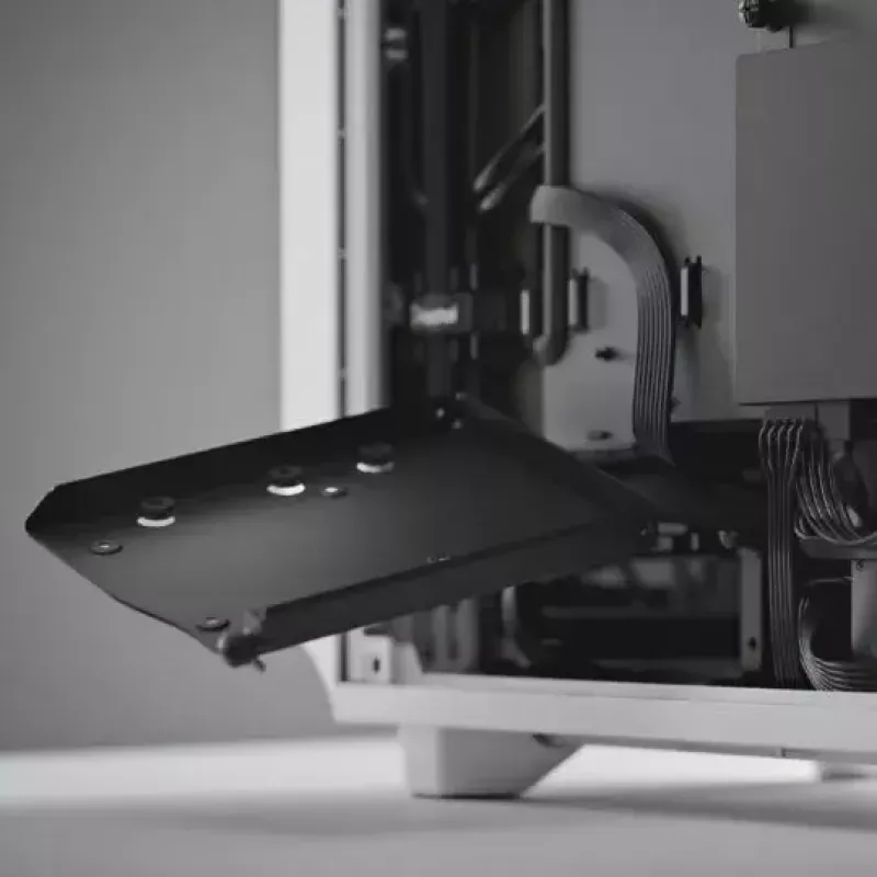 Fractal Design Meshify 2 Compact FD-C-MES2C-05 caixa ATX Mid Tower, janela de vidro temperado transparente, sem fonte de alimentação, branca