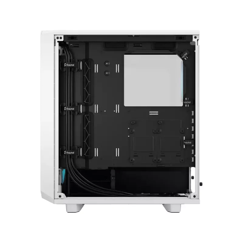 Caixa para PC Fractal Design Meshify 2 Compact RGB branca — ATX/microATX/Mini-ITX, suporta 3x120 mm à frente + 1x120 mm atrás, unidades de 2,5 polegadas/3,5 polegadas