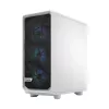 Caixa para PC Fractal Design Meshify 2 Compact RGB branca — ATX/microATX/Mini-ITX, suporta 3x120 mm à frente + 1x120 mm atrás, unidades de 2,5 polegadas/3,5 polegadas