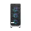 Caixa para PC Fractal Design Meshify 2 Compact RGB branca — ATX/microATX/Mini-ITX, suporta 3x120 mm à frente + 1x120 mm atrás, unidades de 2,5 polegadas/3,5 polegadas