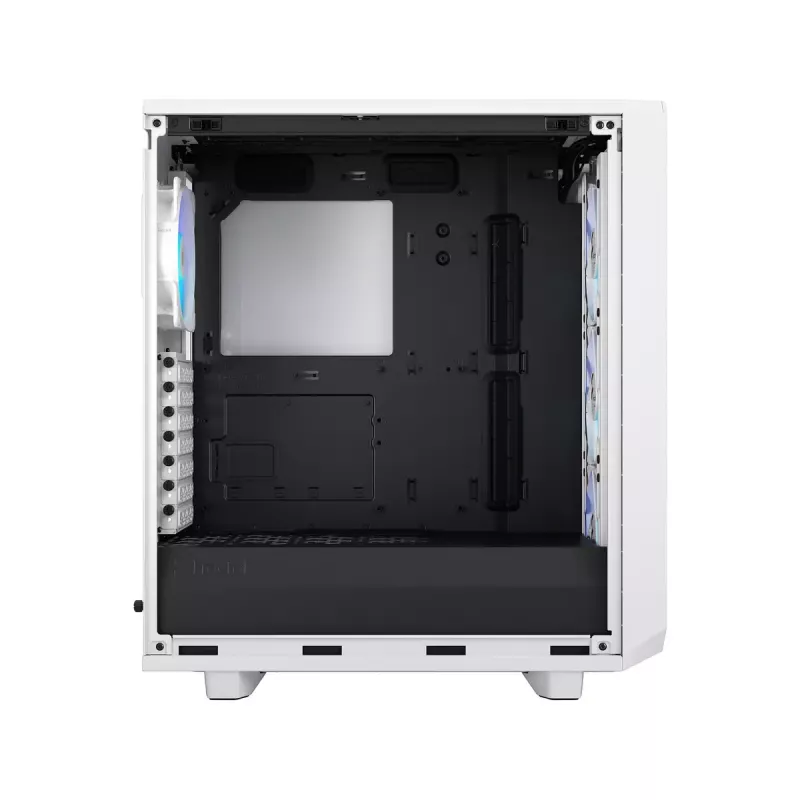 Caixa para PC Fractal Design Meshify 2 Compact RGB branca — ATX/microATX/Mini-ITX, suporta 3x120 mm à frente + 1x120 mm atrás, unidades de 2,5 polegadas/3,5 polegadas