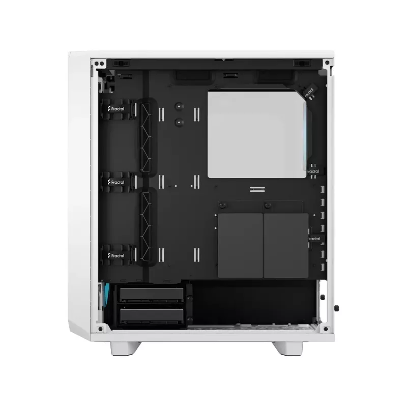 Caixa para PC Fractal Design Meshify 2 Compact RGB branca — ATX/microATX/Mini-ITX, suporta 3x120 mm à frente + 1x120 mm atrás, unidades de 2,5 polegadas/3,5 polegadas