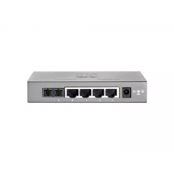 Switch Fast Ethernet de 5 portas LevelOne, 1 x fibra ótica multimodo SC