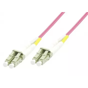 MicroConnect FIB440450P cabo de ligação de fibra ótica, LC/UPC-LC/UPC, 50 m, OM4 50/125 µm
