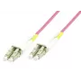 MicroConnect FIB440450P cabo patch de fibra ótica LC/UPC-LC/UPC, 50 m, OM4 multimodo duplex, LSZH, 2 mm