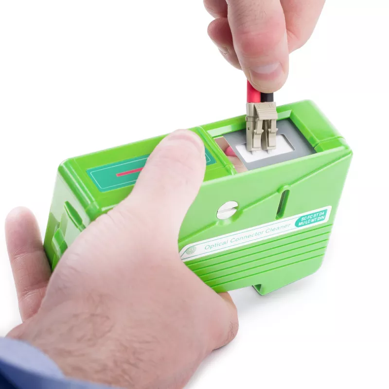 StarTech.com Limpador de fibra ótica, cassete de limpeza para conectores de fibra ótica, limpador de fibra ótica LC, limpador de cabos de fibra ótica, para cabos óticos LC/SC/ST/FC