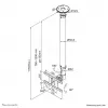 Neomounts FPMA-C100SILVER Suporte de teto para monitor/TV 10-30 polegadas - h 79-129 cm
