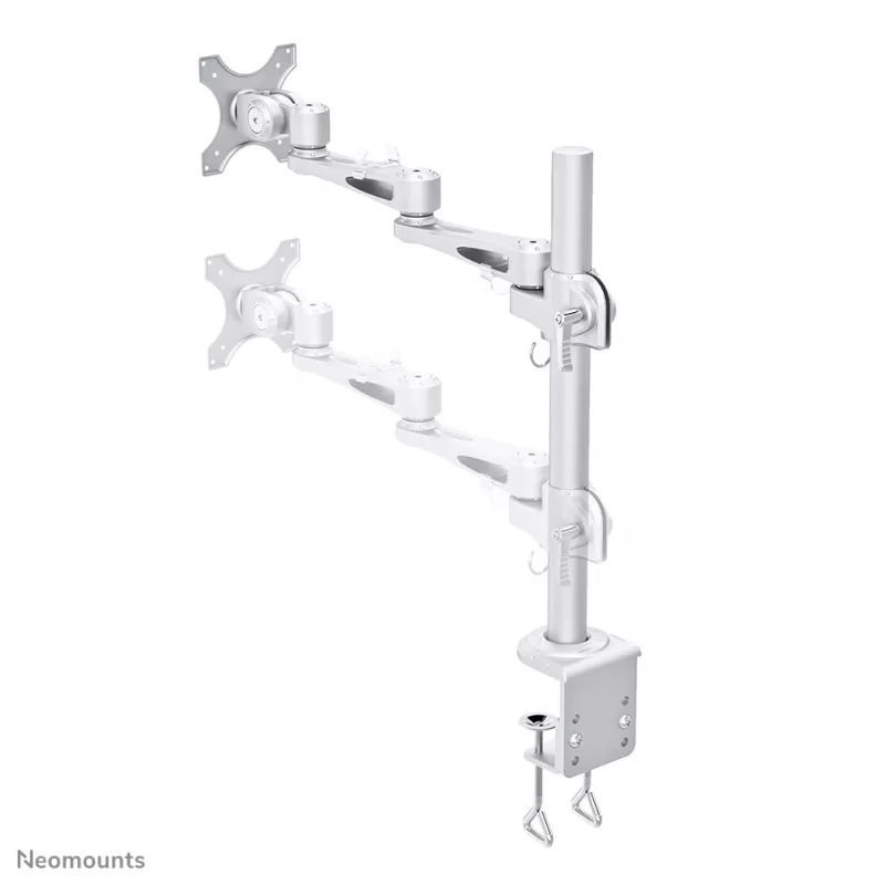 Neomounts FPMA-D935 Braço de monitor 10-30 polegadas, fixação de secretária, 10 kg, 25,4 cm (10 polegadas), 76,2 cm (30 polegadas), 100 x 100 mm, prateado