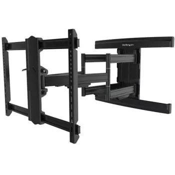 StarTech.com Suporte de parede para TV compatível com ecrãs VESA até 100 polegadas - Suporte de parede para TV plano e totalmente articulado para ecrãs grandes - Suporte de braço articulado ajustável com inclinação/rotação para cargas pesadas