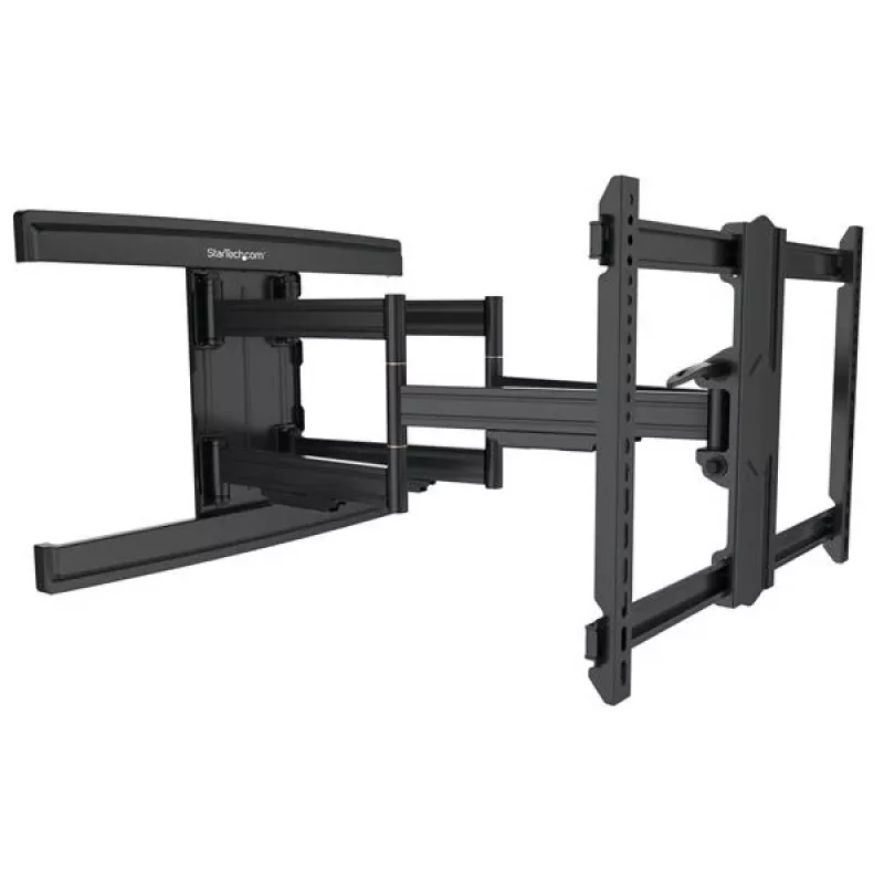 StarTech.com Suporte de parede para TV compatível com ecrãs VESA até 100 polegadas - Suporte de parede para TV plano e totalmente articulado para ecrãs grandes - Suporte de braço articulado ajustável com inclinação/rotação para cargas pesadas