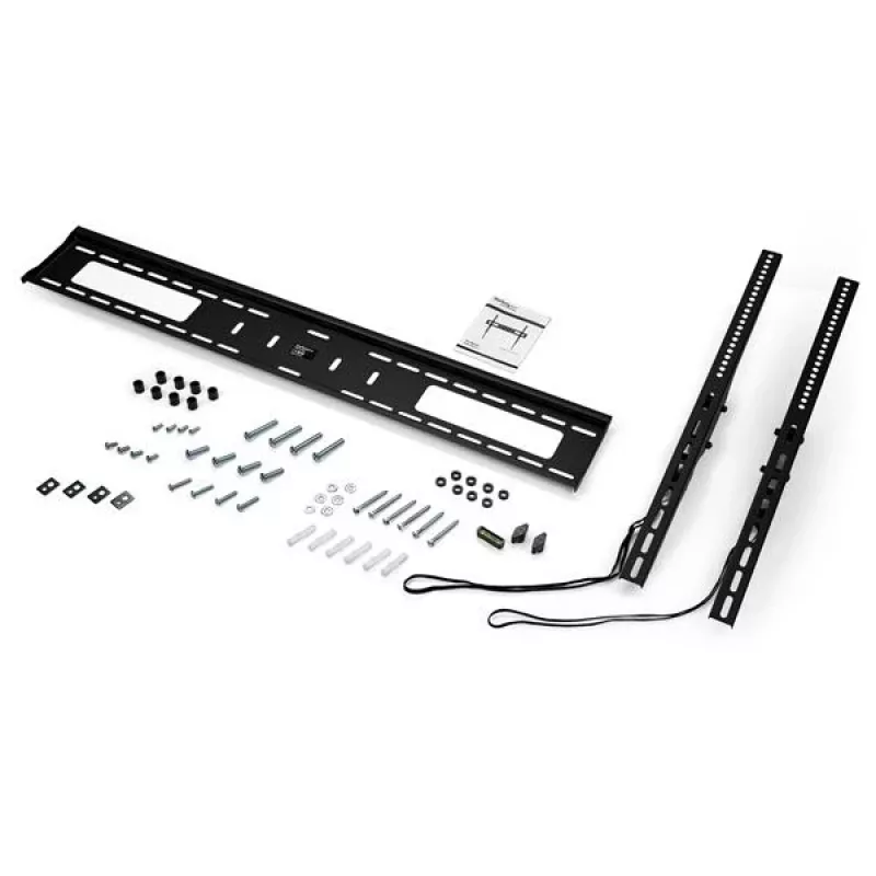 Suporte de parede para TV StarTech.com para ecrãs VESA de 60-100 polegadas (165lb/75kg) – Suporte de parede universal inclinável para TV de carga pesada – Suporte de montagem ajustável para ecrãs planos grandes – Perfil fino