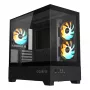 Caixa de PC GIGABYTE C201 PANORAMIC – Mid Tower, m-ATX, suporte para radiador de 360 mm, 3 ventoinhas pré-instaladas, USB 3.0, suporte para RGB Fusion