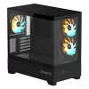 Caixa de PC GIGABYTE C201 PANORAMIC – Mid Tower, m-ATX, suporte para radiador de 360 mm, 3 ventoinhas pré-instaladas, USB 3.0, suporte para RGB Fusion