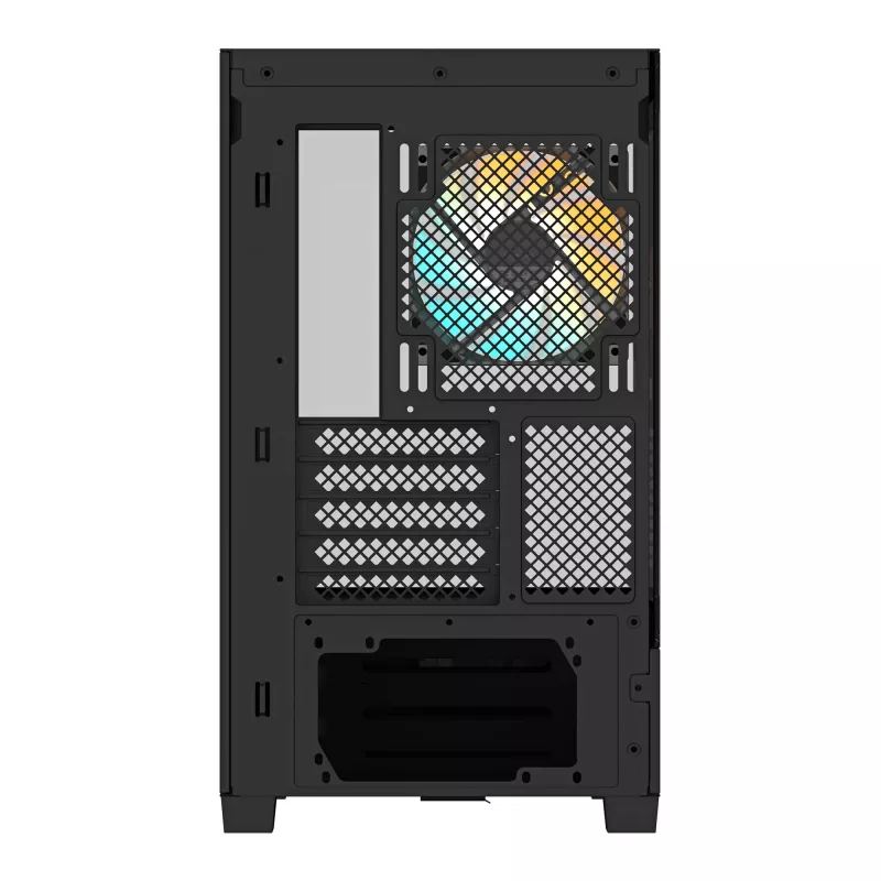 Caixa de PC GIGABYTE C201 PANORAMIC – Mid Tower, m-ATX, suporte para radiador de 360 mm, 3 ventoinhas pré-instaladas, USB 3.0, suporte para RGB Fusion