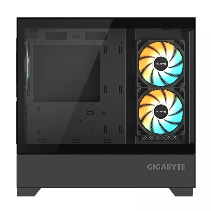 Caixa de PC GIGABYTE C201 PANORAMIC – Mid Tower, m-ATX, suporte para radiador de 360 mm, 3 ventoinhas pré-instaladas, USB 3.0, suporte para RGB Fusion