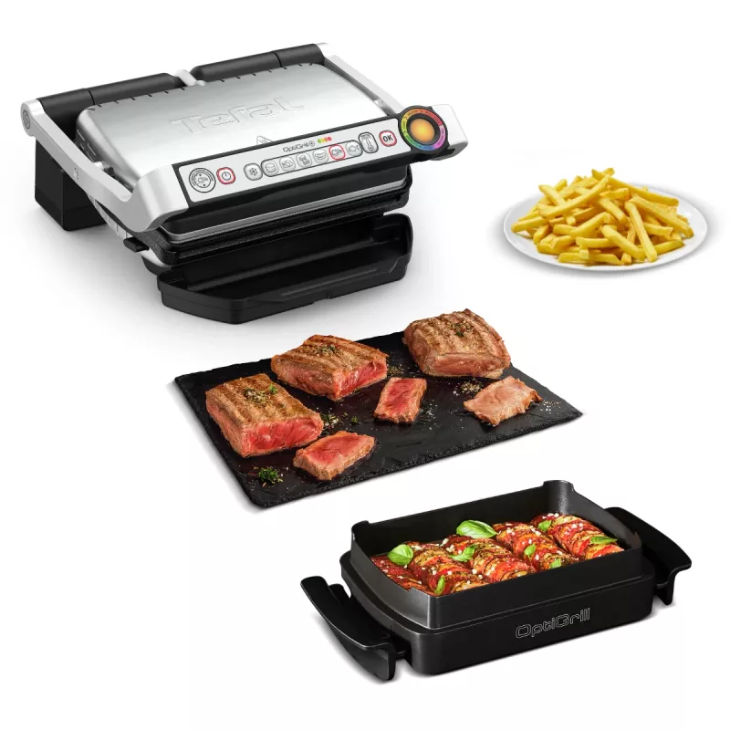 Grelhador de contacto Tefal OptiGrill + GC714D