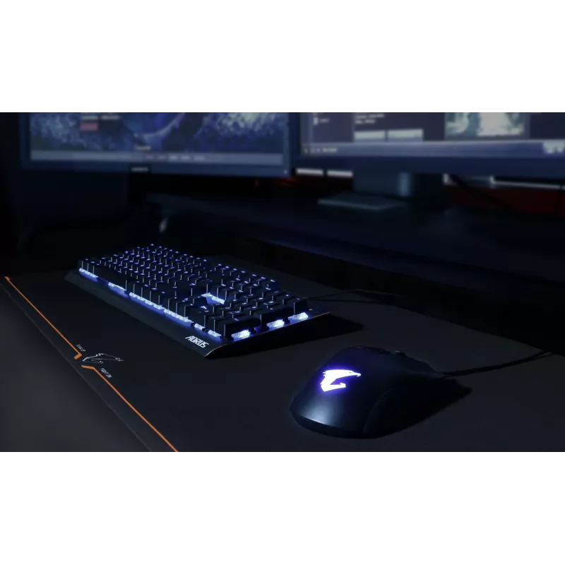 Tapete de rato gaming GIGABYTE AMP900 preto, laranja