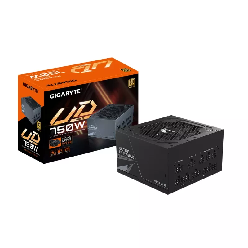 Fonte de alimentação GIGABYTE UD750GM PG5 750 W 20+4 Pin ATX ATX preto