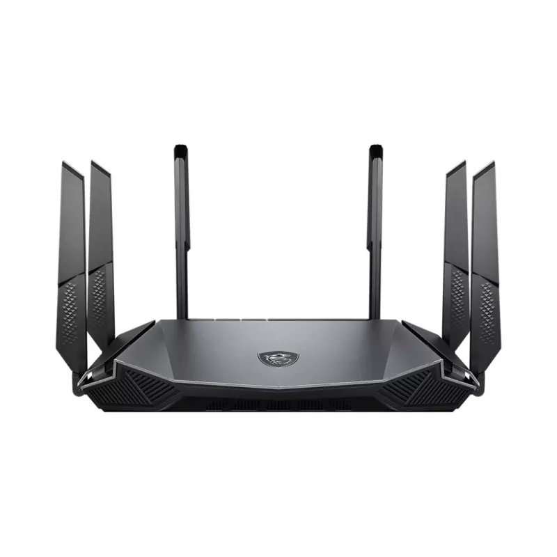 Router Wi-Fi MSI RadiX AX6600 WiFi 6 Tri-Band Gigabit Ethernet Tri-Band (2,4 GHz / 5 GHz / 5 GHz) preto