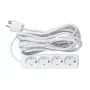 Extensão elétrica Microconnect GRU00450WDK 5 m 4 tomadas AC interior branco