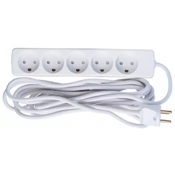 Extensão elétrica Microconnect GRU0055WDK 5m 5 tomadas AC interior branco
