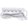 Extensão elétrica Microconnect GRU0055WDK 5m 5 tomadas AC interior branco