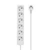 Extensão elétrica Microconnect GRU00615W 1,5 m 6 tomadas AC branco