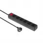 Extensão elétrica Microconnect GRU006B 1,8 m 6 tomadas AC interior preto