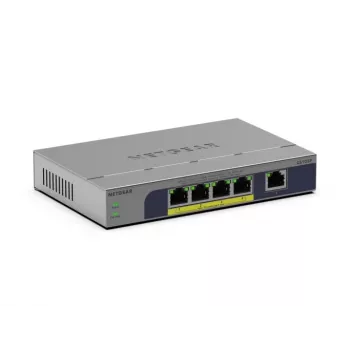 Switch PoE não gerido 5 portas Netgear GS105P 1Gb Ethernet com Power over Ethernet (GS105P-300EUS)