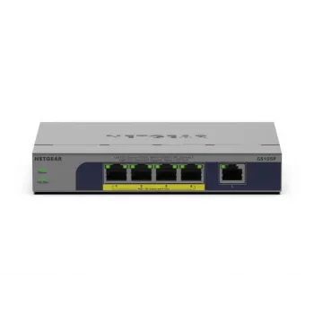 Switch PoE não gerido 5 portas Netgear GS105P 1Gb Ethernet com Power over Ethernet (GS105P-300EUS)