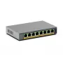 NETGEAR GS108EPP Não gerido Gigabit Ethernet (10/100/1000) Power over Ethernet (PoE) secretária/montagem na parede cinzento
