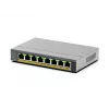 NETGEAR GS108EPP Não gerido Gigabit Ethernet (10/100/1000) Power over Ethernet (PoE) secretária/montagem na parede cinzento