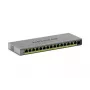 Switch PoE gerido L2/L3 Gigabit Ethernet Netgear GS116EPP — 16x RJ-45 10/100/1000, 1x SFP, 8000 entradas MAC, cinzento