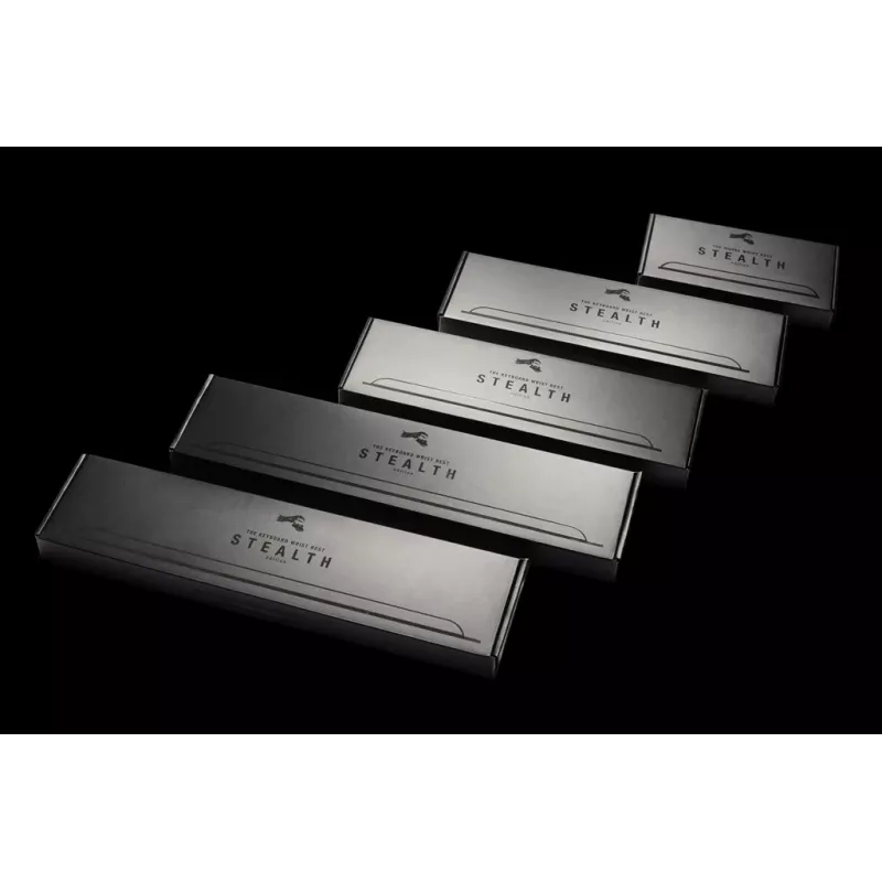 Apoio de pulso GLORIOUS GSW-100-STEALTH — espuma, preto, 430×100×13 mm