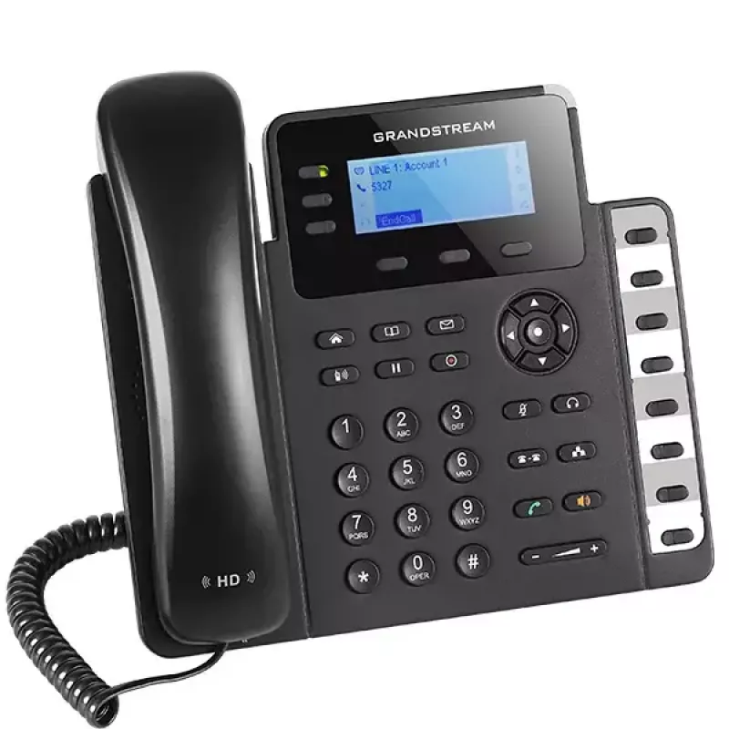 Telefone IP Grandstream GXP1630 preto cinzento