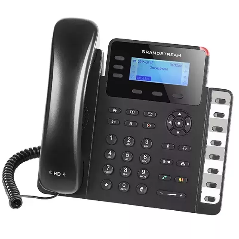 Telefone IP Grandstream GXP1630 preto cinzento