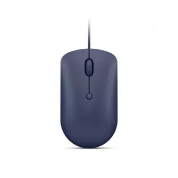 Rato ótico com fio USB-C Lenovo GY51D20878, ambidestro, 2400 DPI, 4 botões, azul