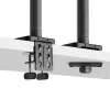 StarTech.com H1M1AG1-MONITOR-ARM suporte de secretária para monitores ultrapanorâmicos curvos de 49 polegadas, braço mecânico de mola, braço giratório, VESA, grampo em C / montagem em orifício, máx. 44 lb