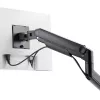StarTech.com H1M1AG1-MONITOR-ARM suporte de secretária para monitores ultrapanorâmicos curvos de 49 polegadas, braço mecânico de mola, braço giratório, VESA, grampo em C / montagem em orifício, máx. 44 lb